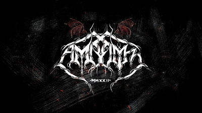 Band Logo (Ambroz, Black Metal band from Skopje, Macedonia) band blackmetal graphic design illustration logo logodesign logodrawing music