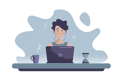 Deadline art artwork design flat flat style graphic design illustration ui