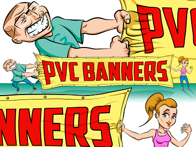 banners affinity branding cartoon design illustration logo vector