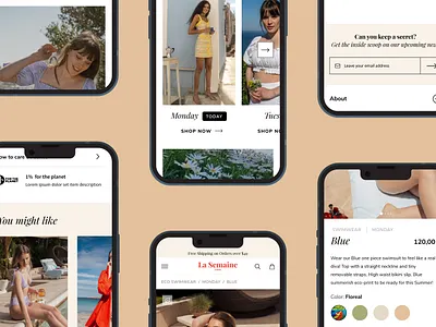 La Semaine Paris - Offical Online Store app branding design icon illustration logo typography ui uidesign ux