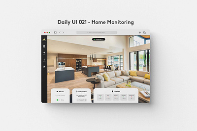 Daily UI 021 - Home Monitoring 021 alarm alarme camera daily ui 021 dailyui design graphic design home home monitoring lamp lampe light lumiere maison securite surveillance ui