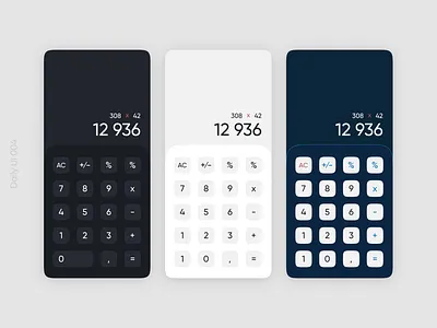 Calculators - Daily UI 004