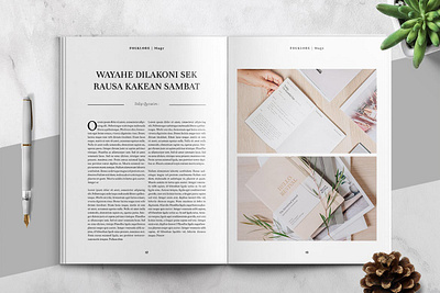 Clean and Minimal Magazine brochure catalog clean design graphic design illustration indesign investor kinfolk layered letter logo design magazine minimalist motion graphics multipurpose print printable template website