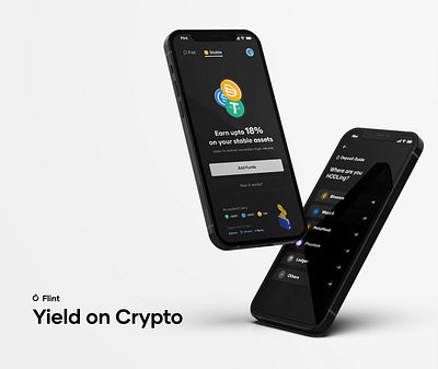 Yield on Crypto - Web3 Mobile App Design branding crypto mobile design ui ux web3