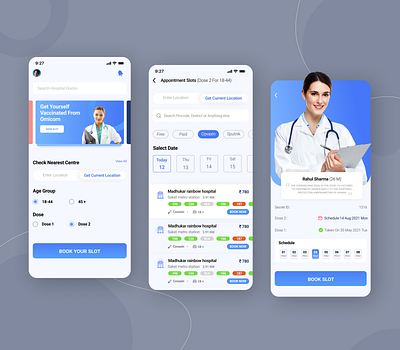 Omicron vaccination App doctor app new trend new ui new ui 2022 ui ui2022