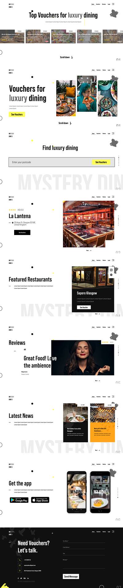 Voucher website by teamalfy design minimal saas design ui ux vouchers web