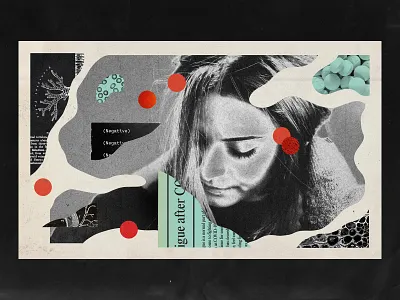 Covid Long Haulers analog collage covid covid 19 cutout illustration medical