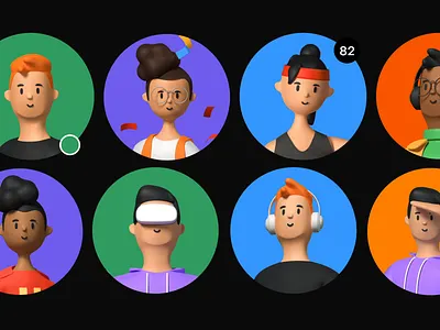 3d human avatar illustration 3d 3d avatar 3d human 3d illustration animation blender color palette