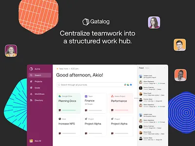 Qatalog Key Visual branding design digital design illustration product design ui