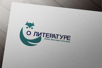 Logo for literature tutor adobe illustrator adobe photoshop book branding design graphic design illustration literature logo mockup owl tutor typography vector