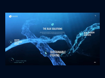 The Sea We Breathe - Early Concepts animation ui web web design website