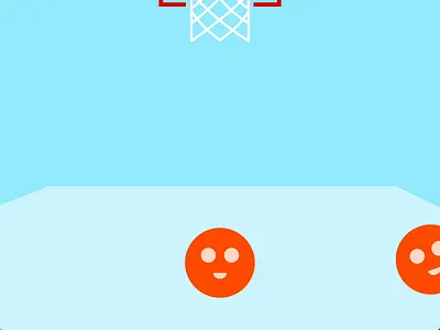 Hoops! 2d animation animation ball ball bounce basketball bouncing bouncing ball flat game hoops illustration minimal nba orange video