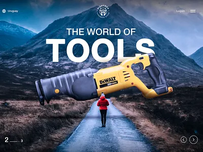 The world of tools branding creative design graphic design hardwarestore illustration inspiration interaction interface photomanipulation template tools ui uiux web website