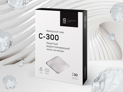 IQ Sleep C300 packaging design aquastop bedroom textiles branding case graphic design home textiles mattress topper package package design protective case sleep textiles topper аквастоп дизайн упаковки текстиль для дома текстиль для сна текстиль для спальни топпер топпер на матрас упаковка