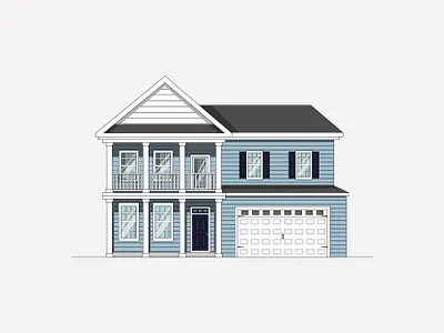 Blue Lagoon architecture design flat flat design house house portrait icon illustration line line art simple vector