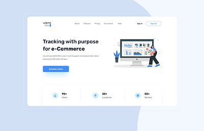 SAAS Landing page - WismoLab design landingpage mainpage ui ux website