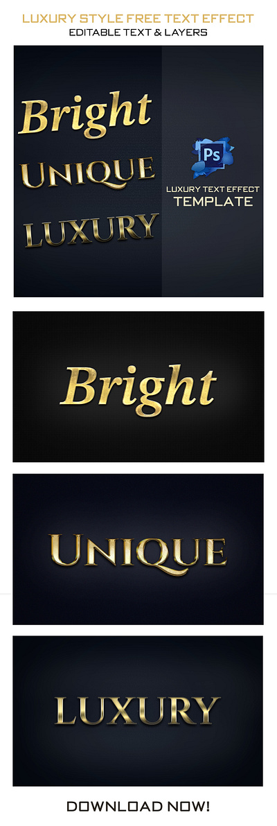 Luxury Text Effect Design design frame luxury effect bundle