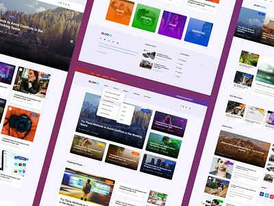 Blom - WordPress Blog / Magazine Theme articles blog clean color design envato figma interface layout magazine site template theme themeforest ui ux web web design website wordpress