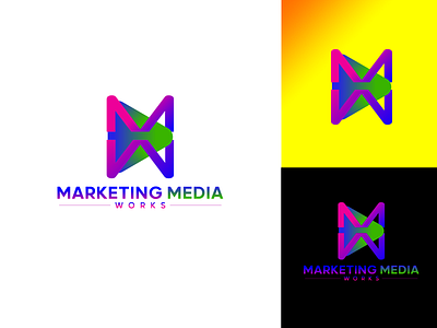 Marketing Media Works Logo Design ai branding graphic design icon icon design logo logo 2022 logo branding logo maker simple logo vector