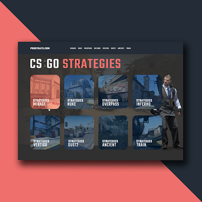 CS:GO Strategies UX/UI branding csgo design esport illustration ui ux