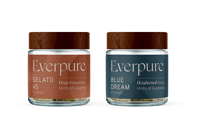 Everpure Cannabis branding cannabis euphoria packaging pure relaxation typography