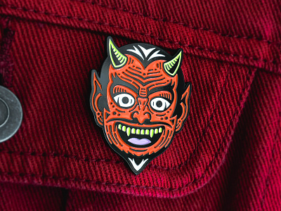 TRICK OR TREAT - Enamel pin accessories adobe adobe illustrator badge clothing death devil enamel pin graphic design halloween halloween aesthetic mask october pin product product design shop soft enamel trick or treat vector