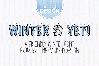 Winter Yeti Font font fonts silly typography winter yeti