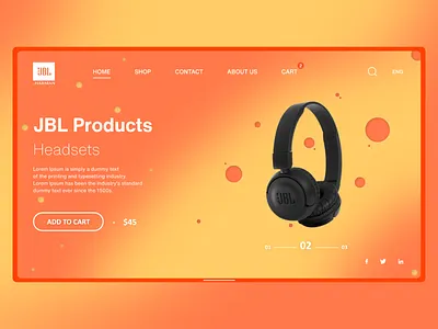 JBL - Design adobe xd branding design online shop online store photoshop shop ui uiux uiux design