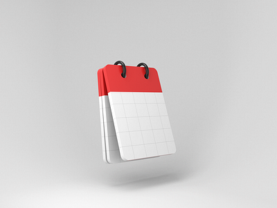 Calender 3d arnold icon maya modeling render