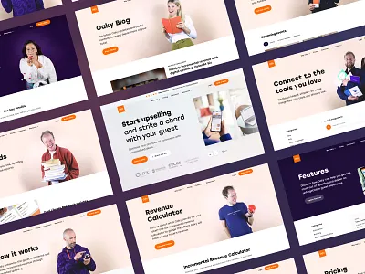 Oaky Headers clean headr hotel minimal template travel upselling vacation