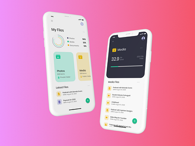 File Manager design file app file manager mobile storage ui ux