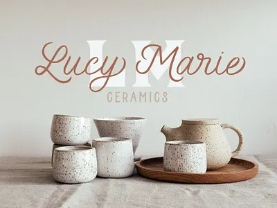 Herb Garden Font Trio brand branding calligraphy ceramics design handlettered handlettering illustration lettering logo script serif typography