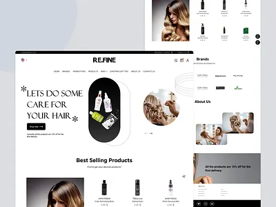 RE.FINE adobe xd branding design graphic design illustration logo ui ui design website