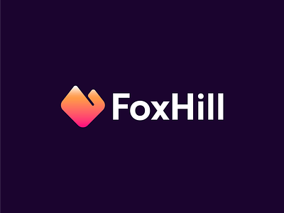 FoxHill | Logo design branding branding and identity for sale fox logo hill hill logo identity identity branding logo logo design logo design branding logotype unused logo