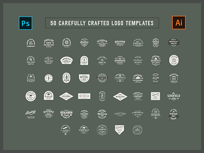 The Artisan's Collection: Volume Two beer label coffee logo template typographic logo typography vintage label vintage logo whiskey logo wine label wordmark