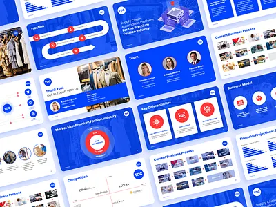 Automated Fashion Industry branding design graphic design illustration pitch deck power point ppt presentaion