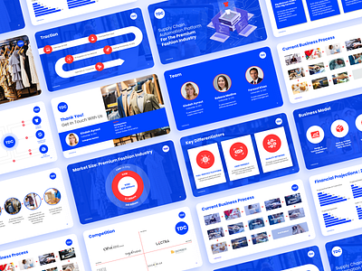 Automated Fashion Industry branding design graphic design illustration pitch deck power point ppt presentaion