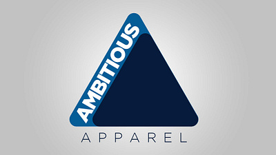 Ambitious Apparel Clothing Brand Logo blue brand branding clothing logo