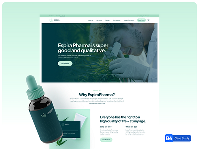 Medical Landing - Behance Case Study behance behance case study cannabis case study design green landing landing design landing page medical medical design natural health nature styleguide ui ux web design