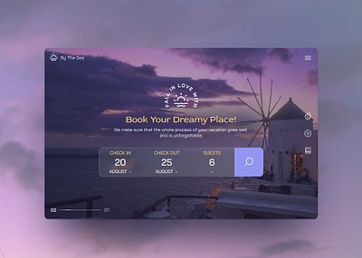 By The Sea 🌊 booking dailyui dribbblers ui ui design vacation villa web design