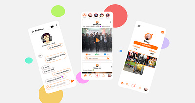 Social media design figma mobileapp shot socialmedia ui ux