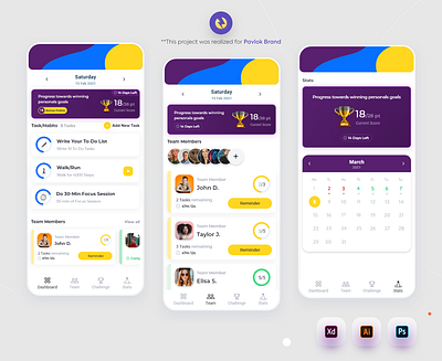 Coaching App coach designinspiration mobileapp progress task team todo uiinspiration uitrends uiux uiuxdesign