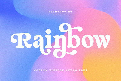 Rainbow - Modern Vintage Font beauty branding display display font font font collection font resources fonts fun hype modern modern font modern fonts playful retro serif typeface typography unique vintage
