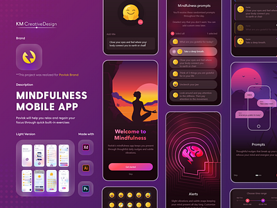 Mindfulness design designinspiration meditate mindfulness relax uiinspiration uitrends uiux uiuxdesign yoga