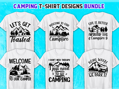 Camping SVG T-Shirt design bundle camping camping t shirt design graphic design illustration svg svg bundle svg t shirt t shirt t shirt design typography vector
