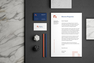 Stationery Branding Mockup advertising brand branding business card corporate design identity letter logo logo identity mockup paper print print template stationery style template visual visual identity