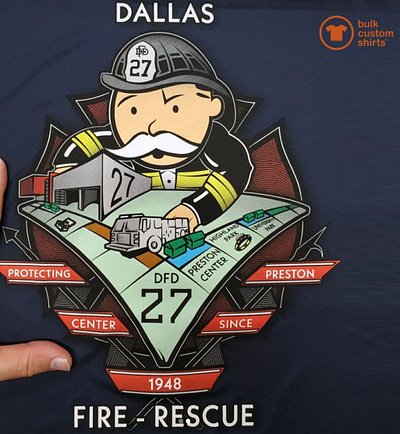 Full Color Screen Print Detail american made branding company custom shirts custom apparel custom shirts logo