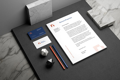 Stationery Branding Mockup advertising brand branding business card corporate design identity letter logo logo identity mockup paper print print template stationery style template visual visual identity