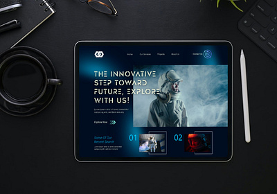 Ai Tech Website UIUX 3d adobe xd ai animation branding clean desktop graphic design illustration art ipad pro laptop logo minimal modern motion graphics photoshop tablet technology website ui website