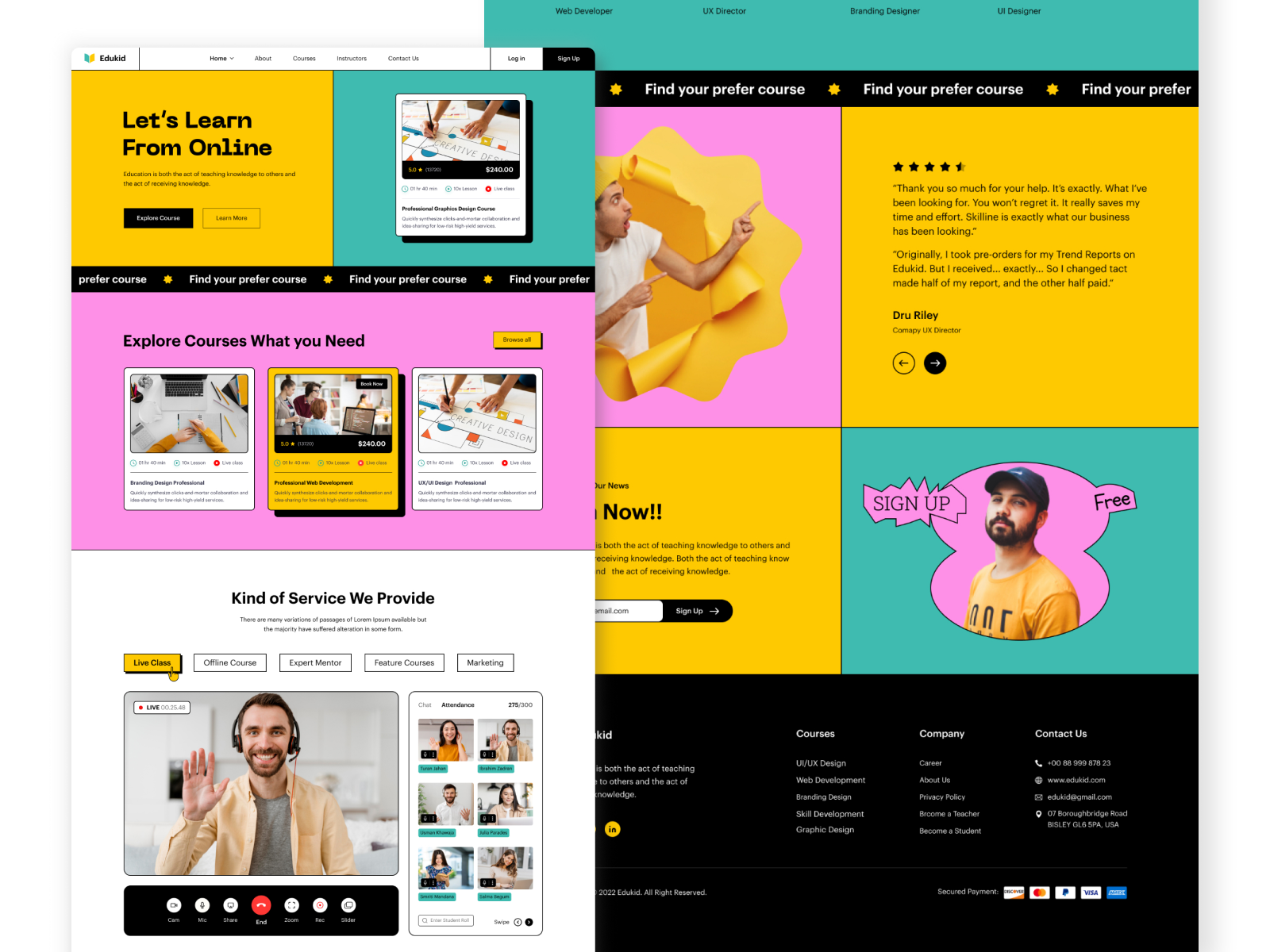 Example service media